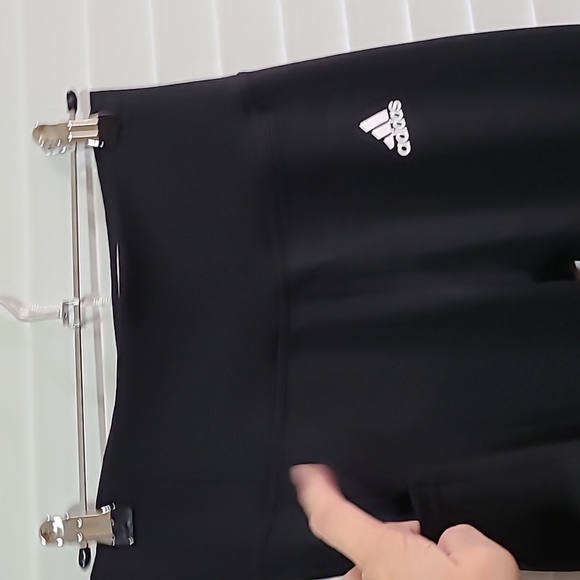 Adidas Aeroready High-Rise 3-Sripes 7/8 Black Sport Leggings Size Small - Picture 4 of 6